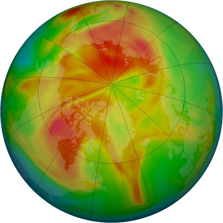 Arctic ozone map for 02 April 2008